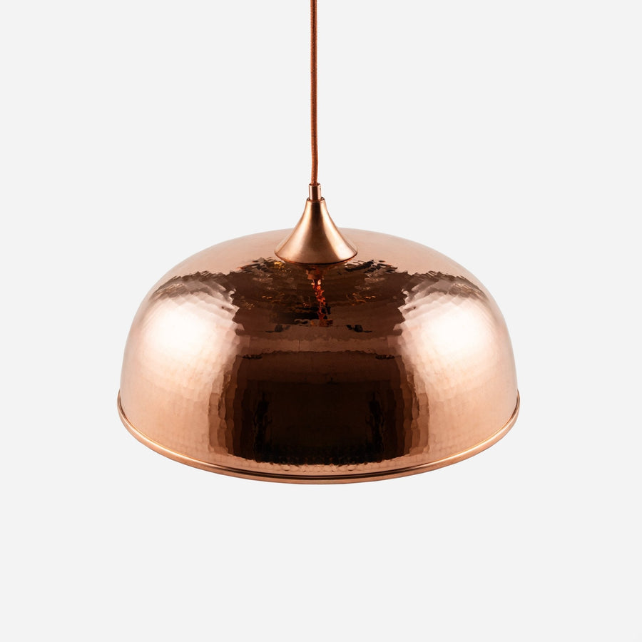 Handmade Hammered Copper Pendant Light – Timeless Elegance for Any Space - Alfiq's Store