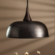 Handmade Dark Copper Dome Pendant Light with Customizable Accessories - Alfiq's Store