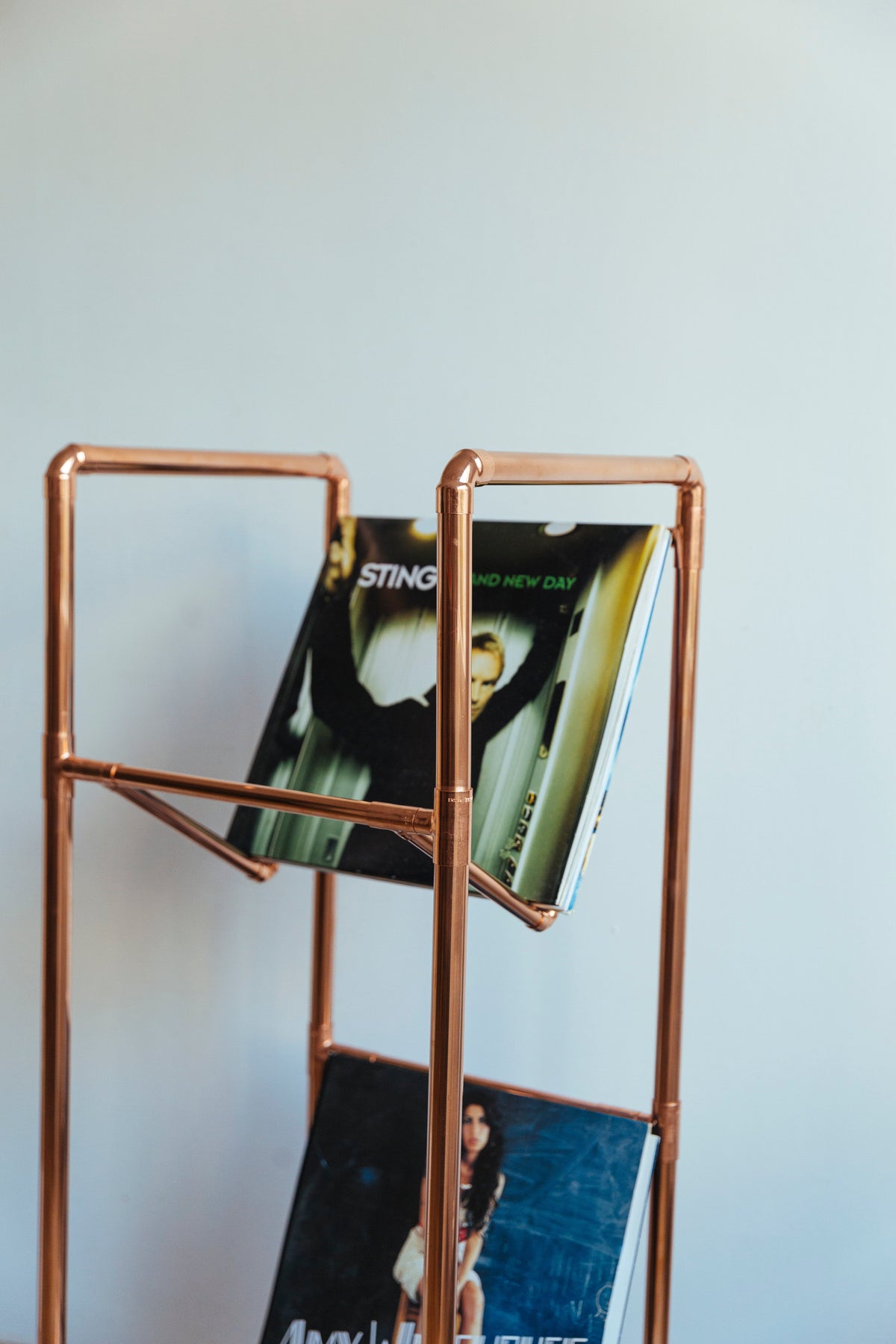 Copper Standing Vinyl Holder – view 2