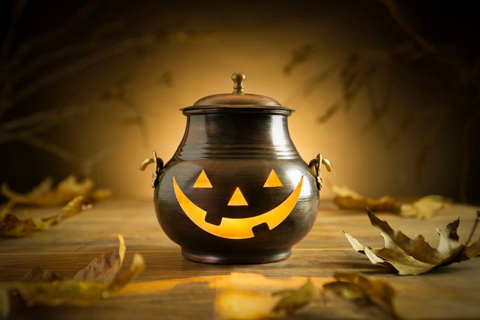 Handmade Dark Copper Pumpkin Decor with Hanger | Decorative Housewarming Copper Ornaments 4" x 4"