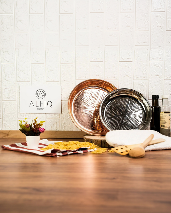Solid Copper Colander 12" | Handmade Copper Kitchen Utensil