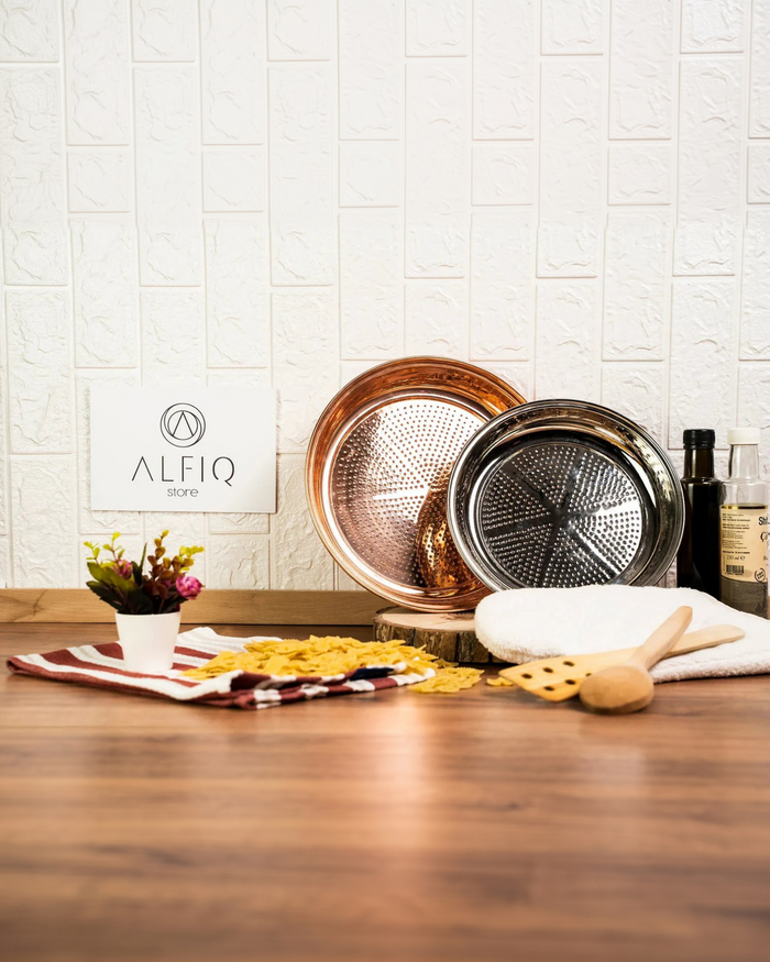 Solid Copper Colander 12" | Handmade Copper Kitchen Utensil
