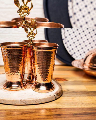 Handmade Copper Cutlery Holder | Handmade Copper Dinner Table Organizer Decor