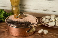 Solid Copper Saucepan with Lid | Handmade Copper Pan Cooking Pot | Handled Turkish Copper Kitchen Utensil Sets - Alfiq's Store