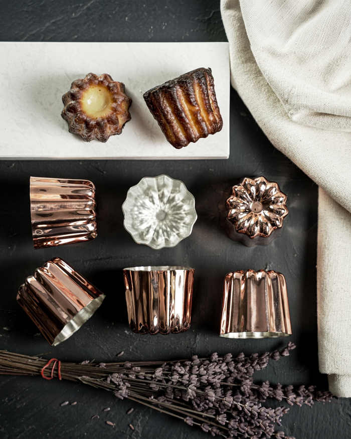 Set of 6 Handcrafted Copper Molds
