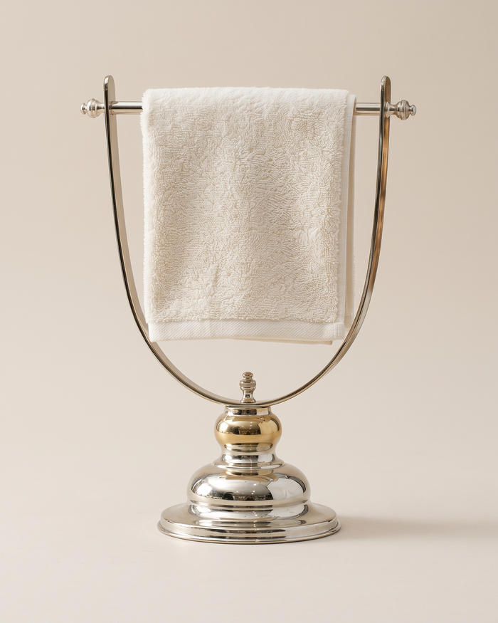 Arched Brass Towel Holder (One Piece)