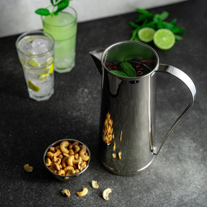 Handmade Silver-Colored Copper Water Pitcher – Elegant & Durable Beverage Jug