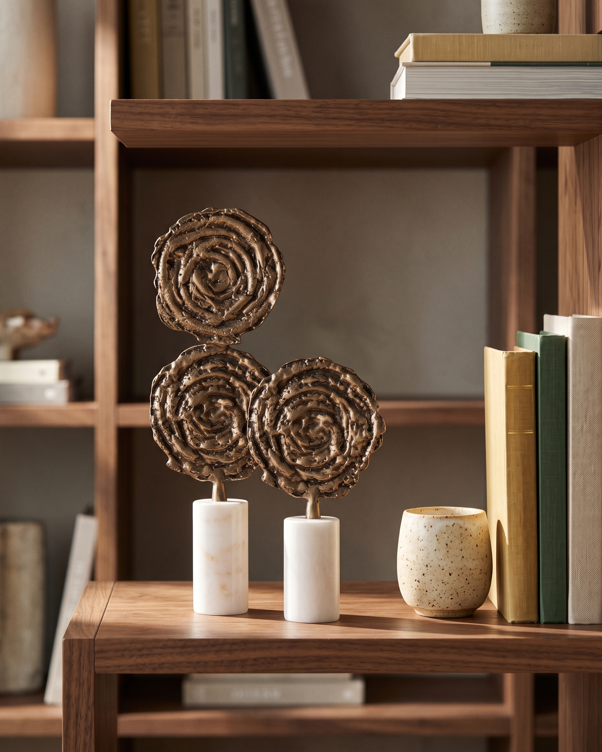 Spiral Loop Sculpture (Set of 2) — styled interior scene, Bels & Pearl