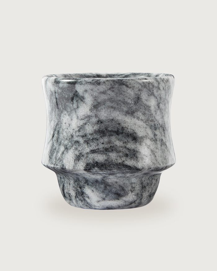 STACKABLE WAVES MARBLE CUP - MUĞLA BLACK