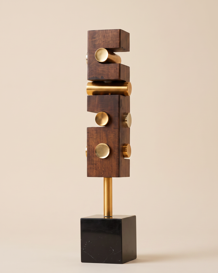 Tall Wooden Decorative Object