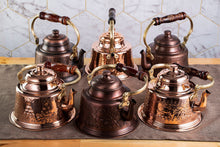 Handmade Engraved Copper Solid Copper Teapot Stovetop, 1.6 Quarts (1.5 Liter) - Alfiq's Store