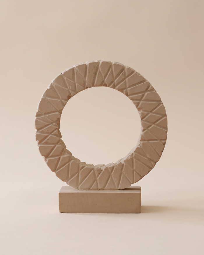 Travertine Ring Sculpture (One Piece)