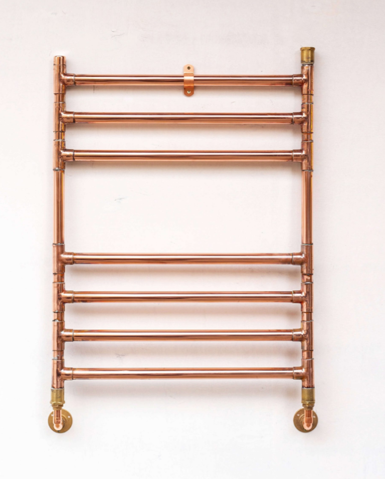 Industrial Copper Heated Towel Rail