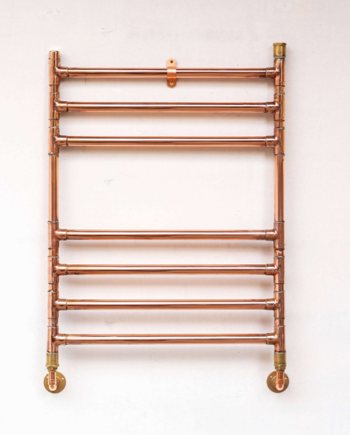 Industrial Copper Heated Towel Rail