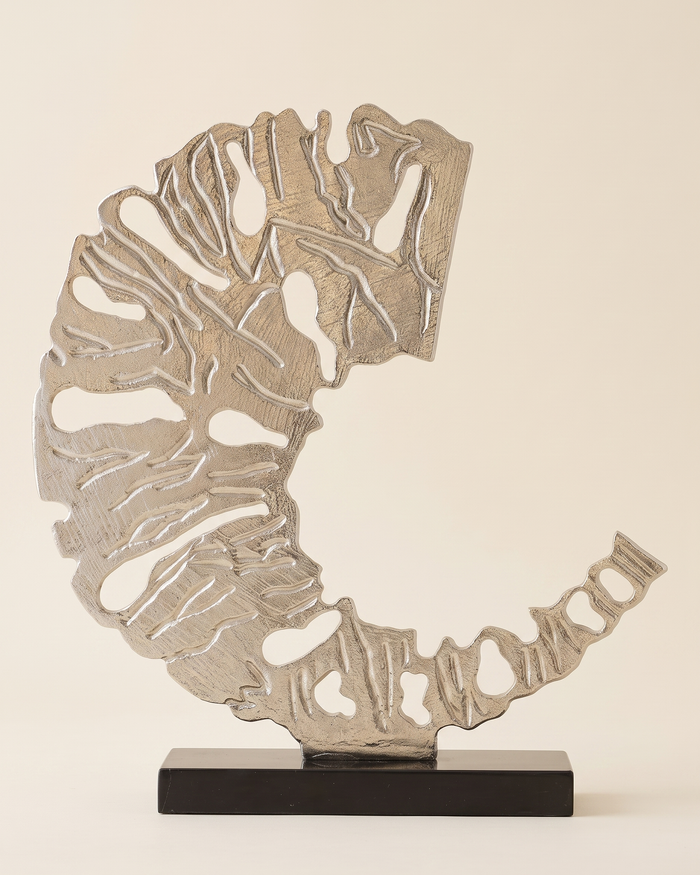 XL C-Form Decorative Object — Silver
