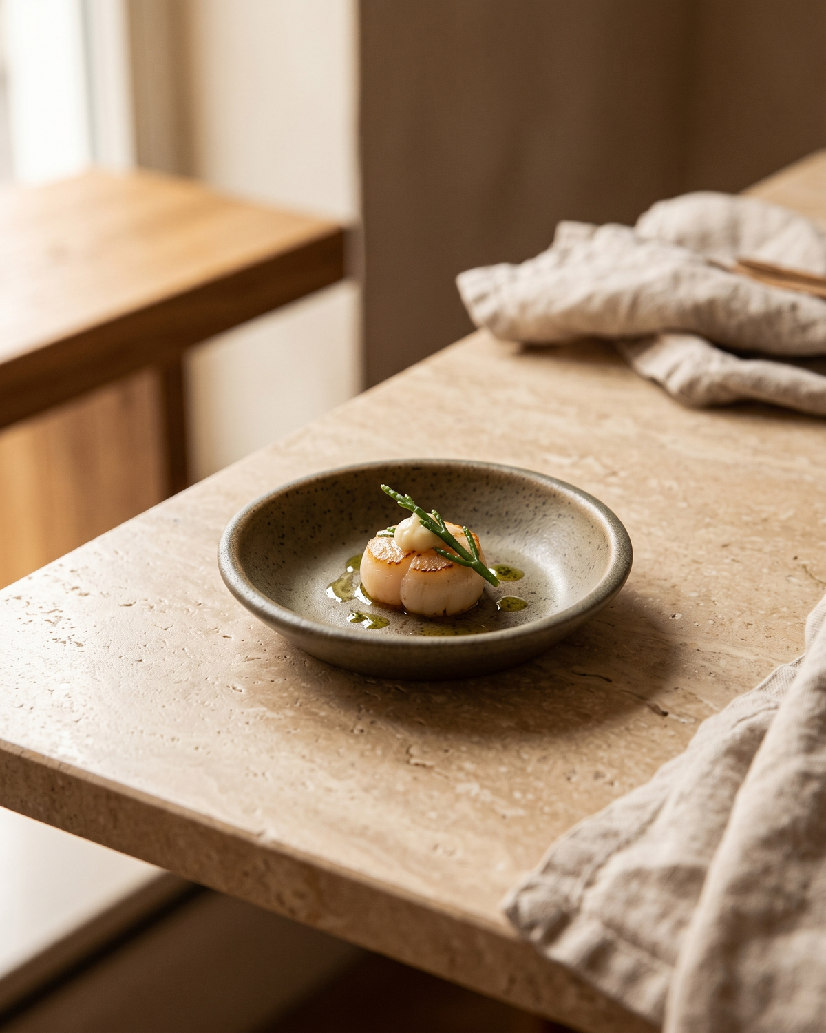 Hic Ceramics XXS Round Plate 9.5 cm — styled in use