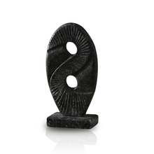 Yin - Yang Black Marble Relief Sculpture - Alfiq's Store