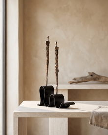 Zigzag Sculpture with Figures (One Piece) — styled interior scene, Bels & Pearl
